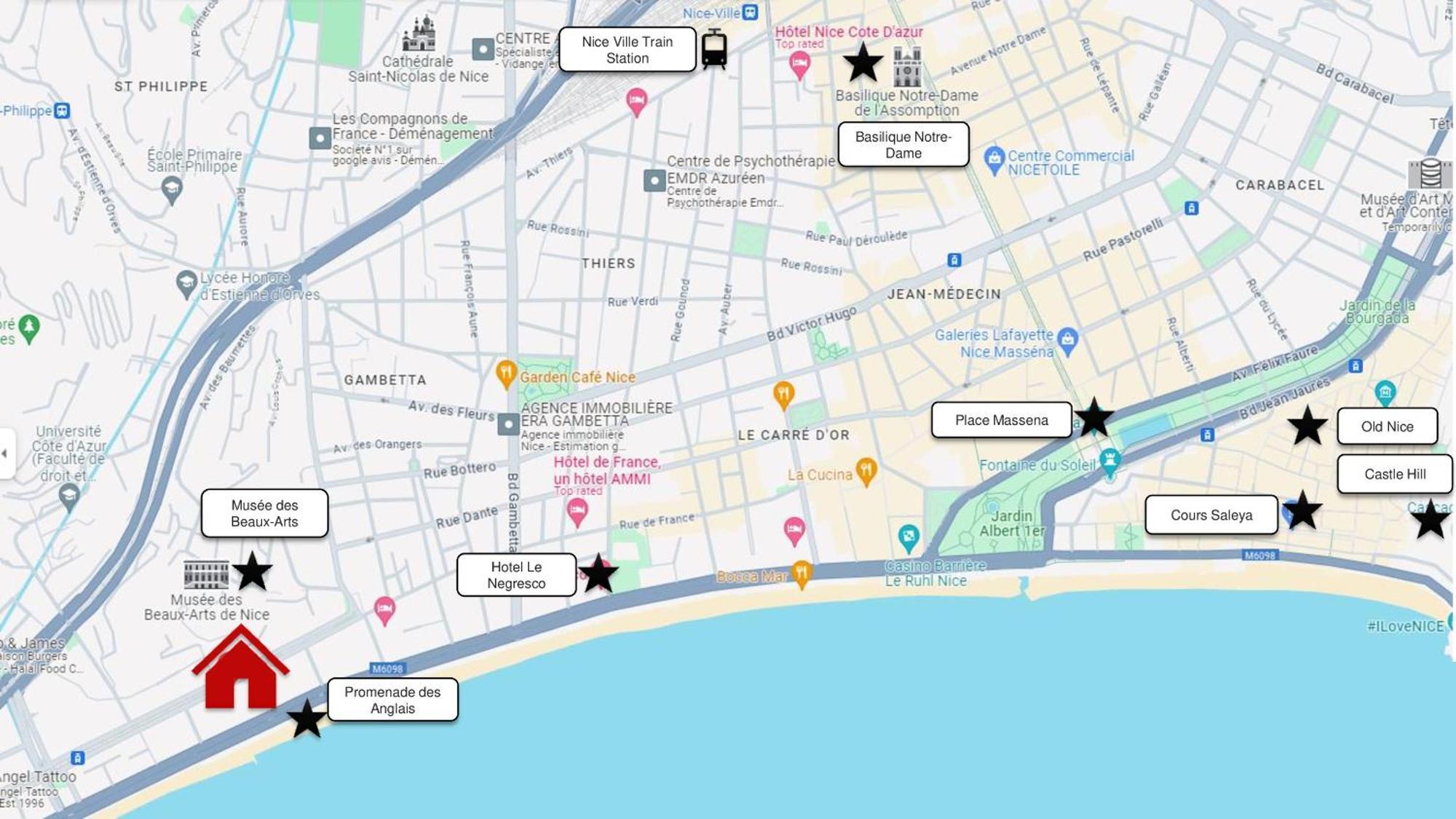 Cosy Studio 200 M From Nice Beach & Promenade Des Anglais Lejlighed Eksteriør billede